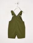 Teeny Weeny Ahoy Matey Woven Shortall, Khaki product photo View 02 S