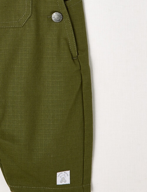 Teeny Weeny Ahoy Matey Woven Shortall, Khaki product photo View 04 L