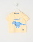 Teeny Weeny Play Time Dino Short-Sleeve Tee, Sunshine product photo