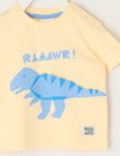 Teeny Weeny Play Time Dino Short-Sleeve Tee, Sunshine product photo View 02 S