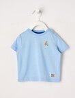 Teeny Weeny Yacht Play Time Short Sleeve Tee, Sea Blue product photo
