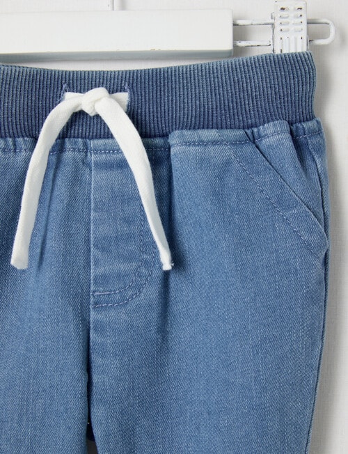 Teeny Weeny Knit Jogger, Denim Blue product photo View 03 L