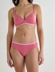 Honey Vegas Seamfree Bikini With Stripe Band, Rose product photo View 03 S