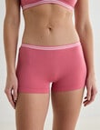 Honey Vegas Seamfree Shortie With Stripe Band, Rose product photo