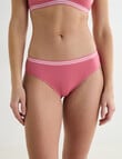 Honey Vegas Seamfree Bikini With Stripe Band, Rose product photo
