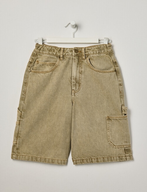 No Issue Denim Jort, Stone product photo