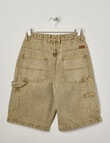 No Issue Denim Jort, Stone product photo View 02 S