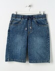No Issue Pull On Denim Jort, Blue product photo