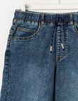 No Issue Pull On Denim Jort, Blue product photo View 02 S