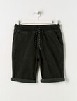 No Issue Rib Waist Short, Black product photo