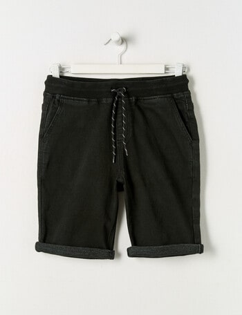 No Issue Rib Waist Short, Black product photo