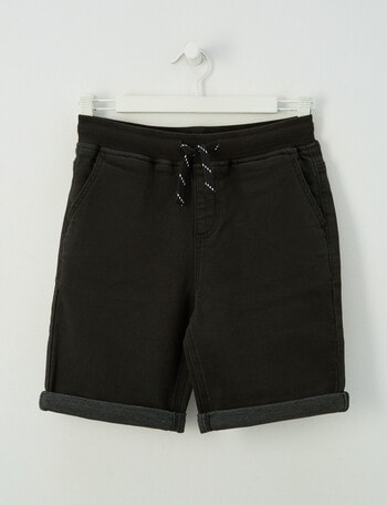 No Issue Rib Waist Short, Black product photo