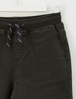 No Issue Rib Waist Short, Black product photo View 02 S