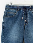 No Issue Pull On Denim Short, Blue product photo View 02 S