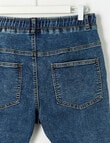 No Issue Pull On Denim Short, Blue product photo View 03 S