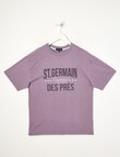 No Issue St Germain Rubber Flock Short Sleeve Tee, Haze product photo