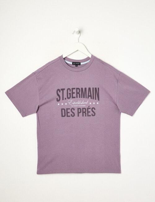 No Issue St Germain Rubber Flock Short Sleeve Tee, Haze product photo