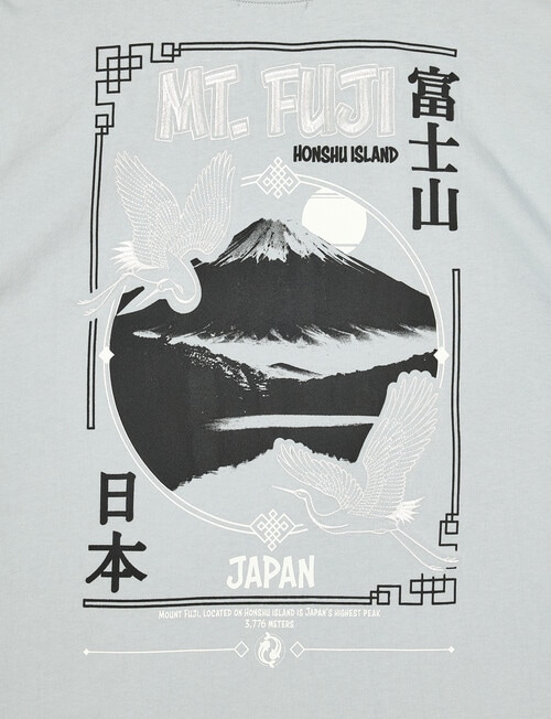 No Issue Mt Fuji Short Sleeve Tee, Sky product photo View 03 L