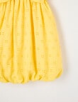 Mac & Ellie Bow Bubble Hem Broderie Dress, Daffodil product photo View 04 S