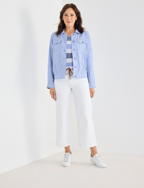 Line 7 State Jean, White product photo View 07 L