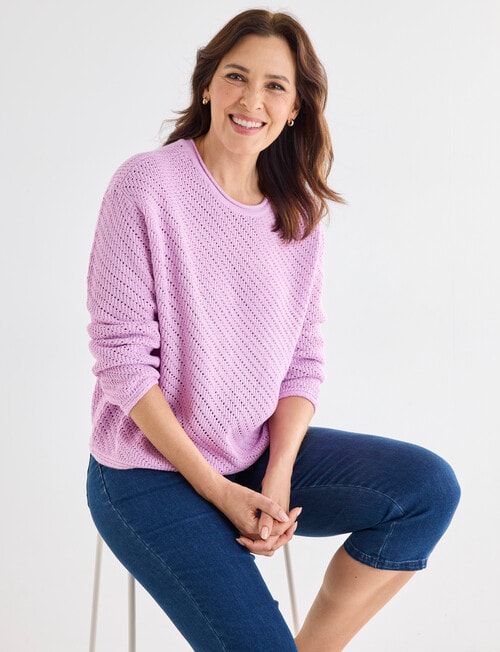 Line 7 Notion Knitted Jersey, Light Pink product photo