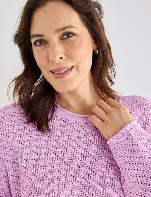 Line 7 Notion Knitted Jersey, Light Pink product photo View 04 L