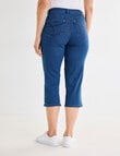 Line 7 Stella Denim Capri Pants, Medium Blue product photo View 02 S