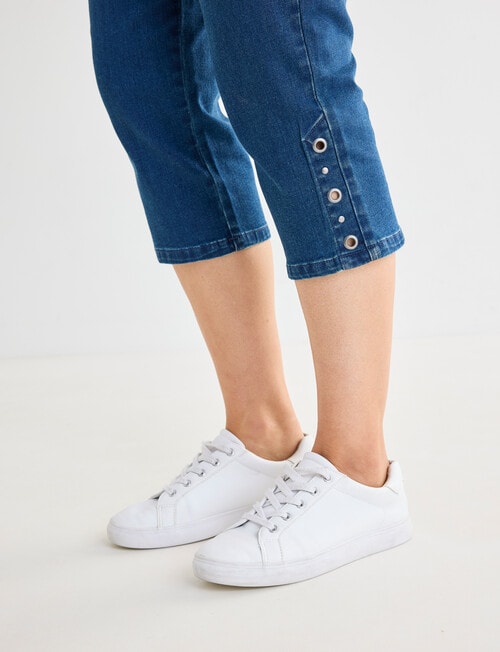 Line 7 Stella Denim Capri Pants, Medium Blue product photo View 04 L