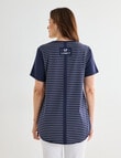 Line 7 Coaster Panelled Top, Navy product photo View 02 S