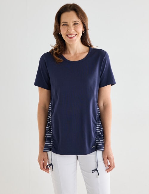 Line 7 Coaster Panelled Top, Navy product photo View 04 L