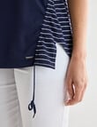 Line 7 Coaster Panelled Top, Navy product photo View 05 S
