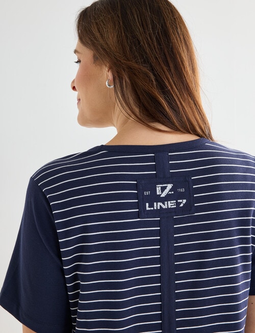 Line 7 Coaster Panelled Top, Navy product photo View 07 L