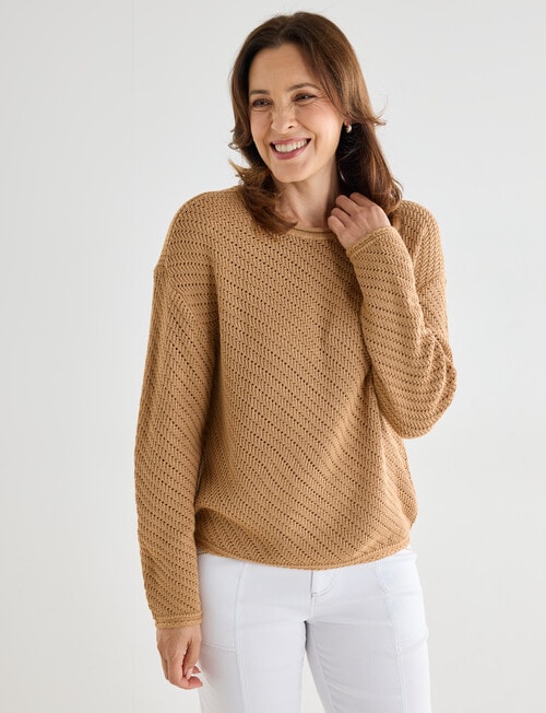 Line 7 Notion Knitted Jersey, Mocha product photo