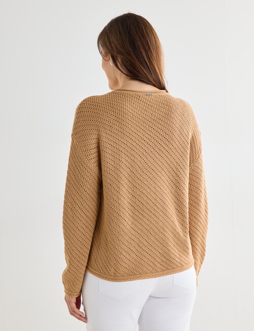 Line 7 Notion Knitted Jersey, Mocha product photo View 02 L