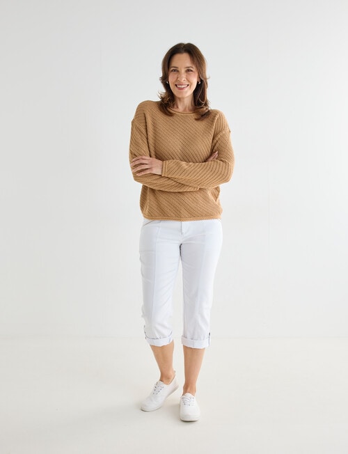 Line 7 Notion Knitted Jersey, Mocha product photo View 03 L