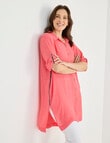 Line 7 Coast Long Duster Shirt, Pink product photo