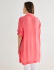 Line 7 Coast Long Duster Shirt, Pink product photo View 02 S