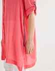 Line 7 Coast Long Duster Shirt, Pink product photo View 05 S