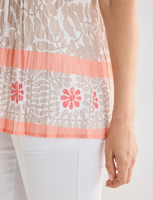 Line 7 Navigate Tee, Leaf Print product photo View 06 L