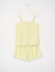 Sleep Squad Ditsy Floral Cami PJ Set, Lemon, 8-16 product photo