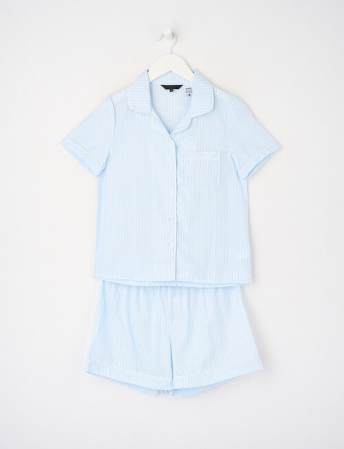Sleep Squad Stripe PJ Set, Ice Blue, 10-16 product photo