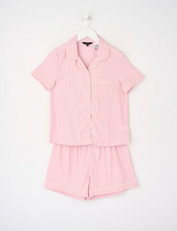 Sleep Squad Stripe PJ Set, Rose, 10-16 product photo