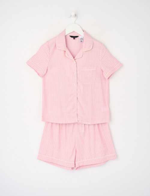 Sleep Squad Stripe PJ Set, Rose, 10-16 product photo