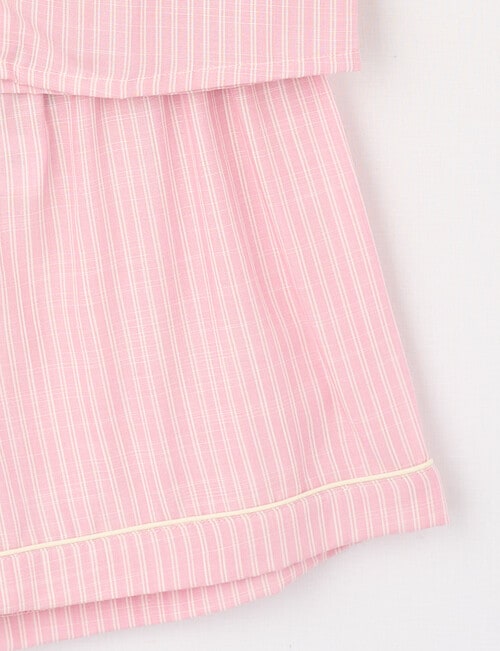 Sleep Squad Stripe PJ Set, Rose, 10-16 product photo View 03 L