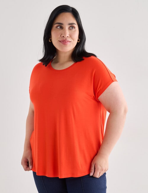 Bodycode Curve Boxy Tee, Spicy Orange product photo