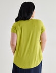 Bodycode Curve Boxy Tee, Citronella product photo View 02 S