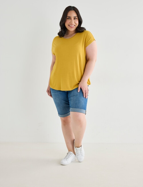 Bodycode Curve Boxy Tee, Honey product photo View 03 L