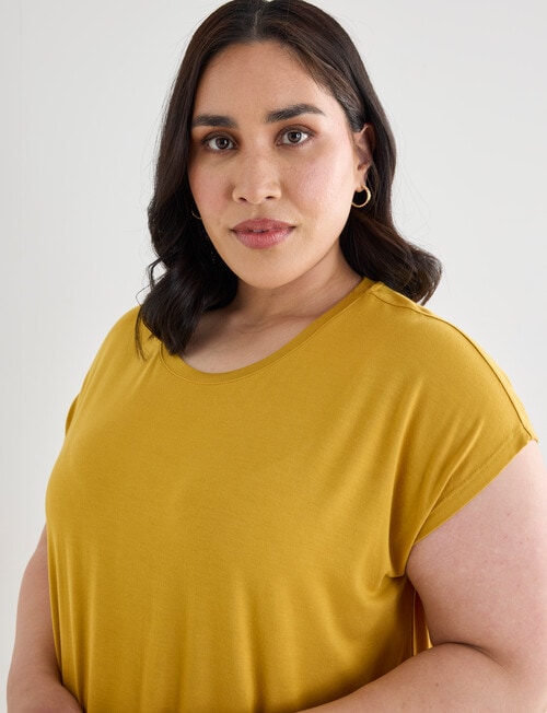 Bodycode Curve Boxy Tee, Honey product photo View 04 L