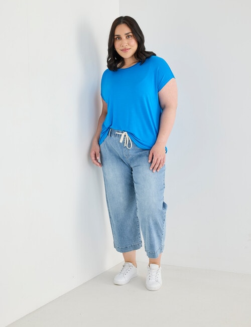 Bodycode Curve Boxy Tee, French Blue product photo View 03 L