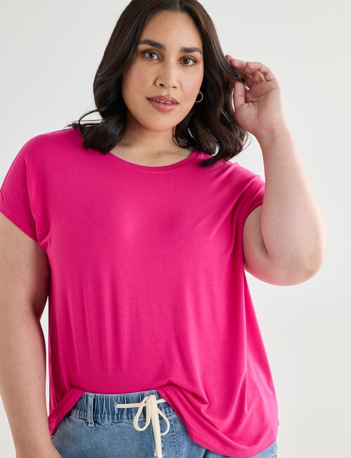 Bodycode Curve Boxy Tee, Magenta product photo